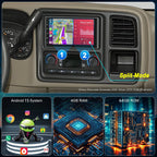 (4+128GB)Car Radio for 2003-2006 Chevrolet Chevy Silverado GMC Sierra Yukon