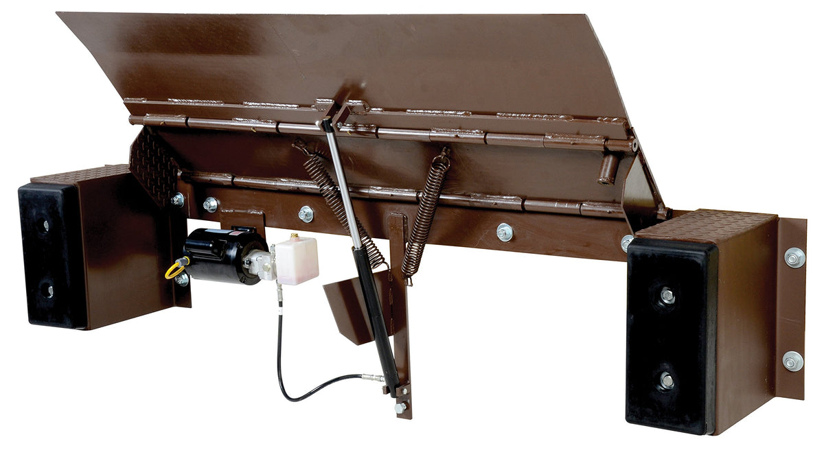 Vestil PE-2078 Steel Electric Edge-O-Dock Leveler 17-1/2 in. x 105 in. x 27-1/2 in. 20,000 Lb. Capacity Brown