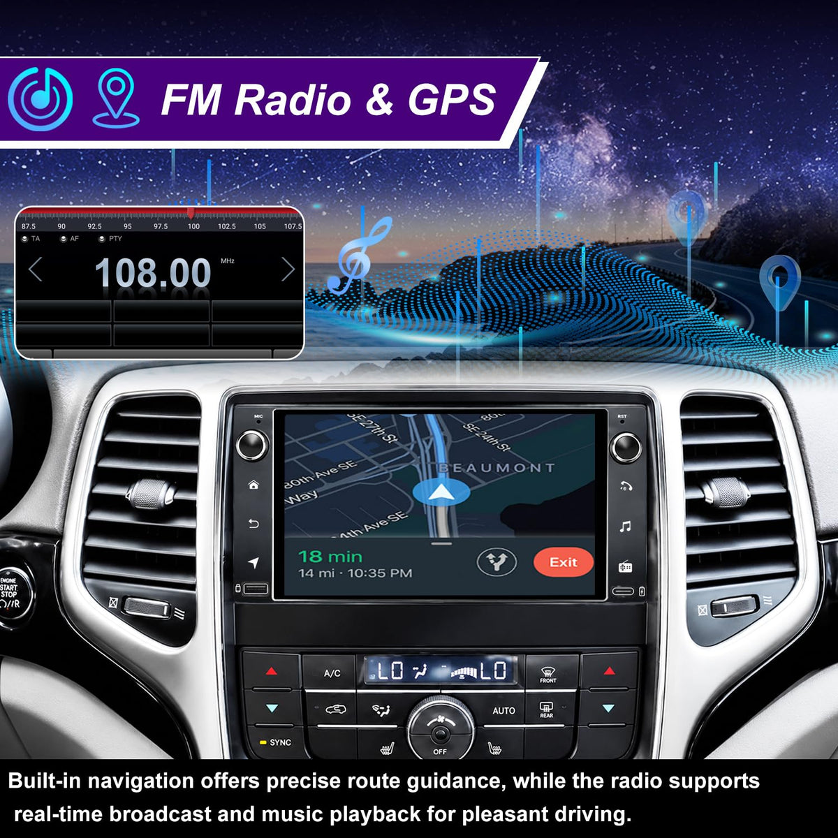 Android Radio for Jeep Liberty Grand Cherokee 2008-2013, Durango 2011-2013