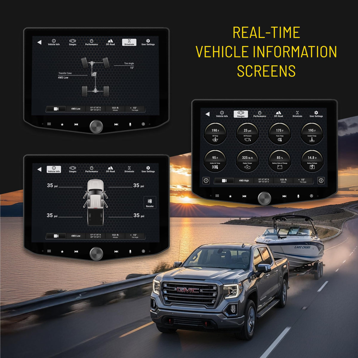 Stinger HORIZON10 10.1" Silverado/Sierra Car Stereo, Wireless Apple CarPlay