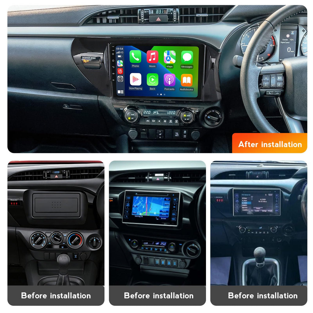 Upgraded Android Car Radio for Toyota Hilux 2015-2020 Stereo,4 Core 1+32G