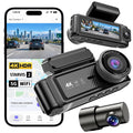 3 Channel Dash Cam Front Rear Inside,STARVIS 2 4K HDR Car Camera