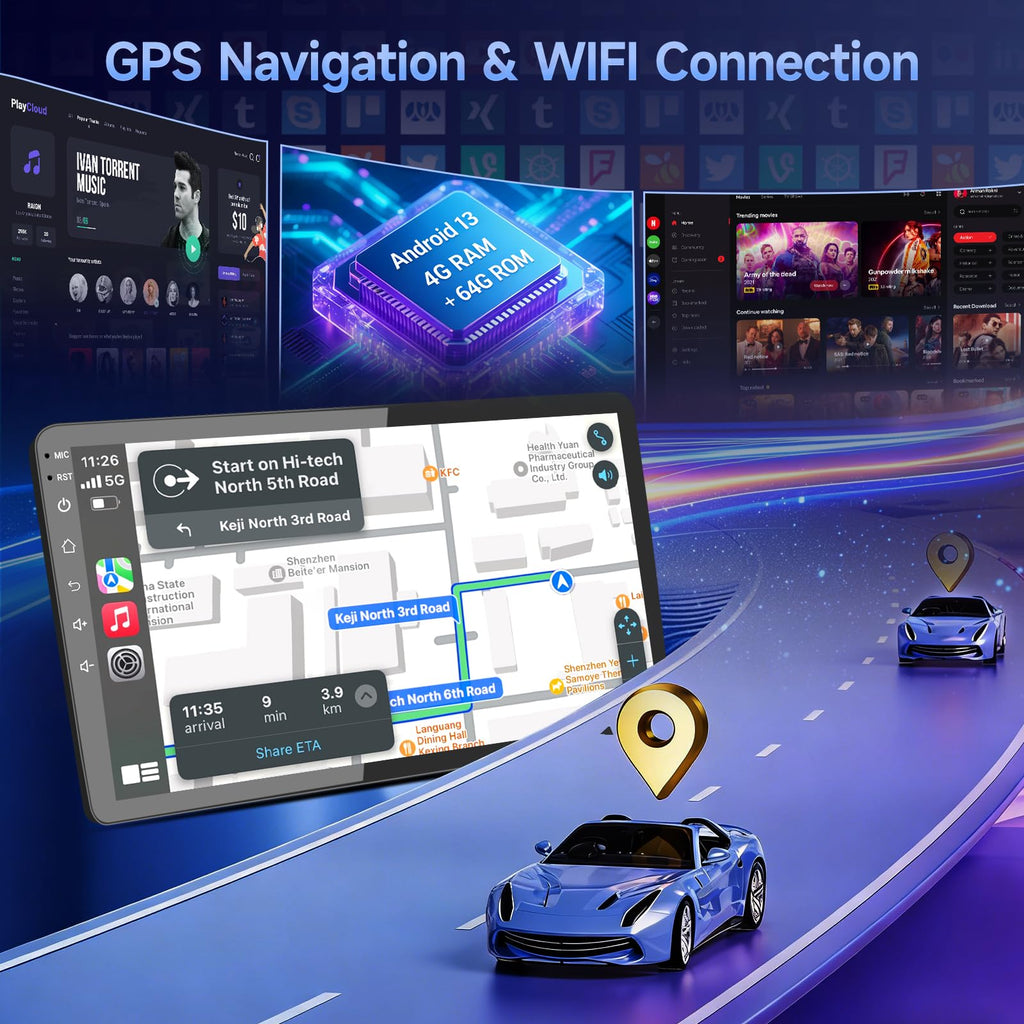 8Core 4G+64G Android Radio for Dodge Grand Caravan 2011-2020