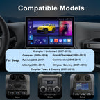 11.5 Inch 8 Core 4GB+64GB Car Radio Stereo for Jeep Wrangler JK 2007-2018