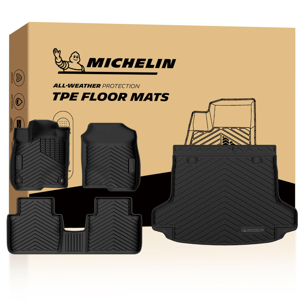 Michelin Vehicle Mats for 2016-2022 Honda Pilot 8-Seat Floor Mats