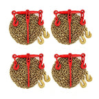 Garvee 4 Sets 10FT Chain and Binder Kit, 5/16''-3/8'' Ratchet Chain Binder