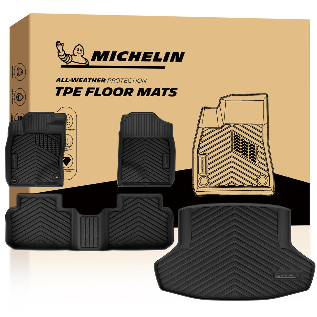 Michelin Vehicle Mats for 2016-2022 Honda Pilot 8-Seat Floor Mats