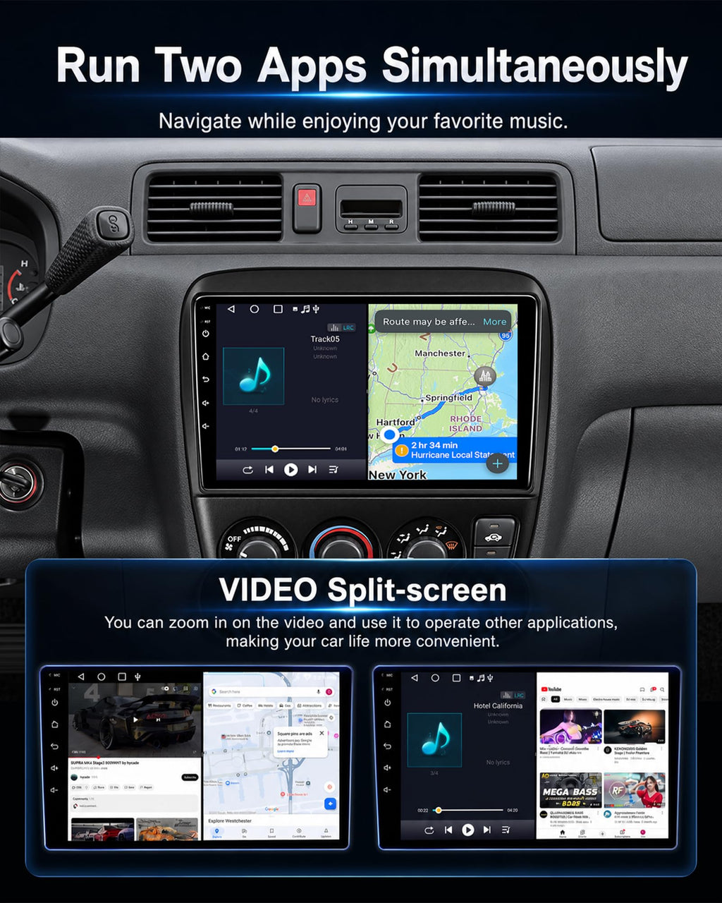64G Car Stereo Radio for Honda CRV 1997-2001 (Manual A/C) with CarPlay