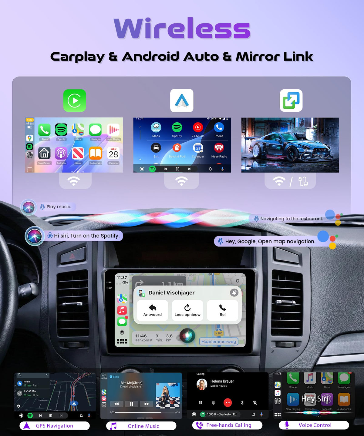 Rimoody 4G+128G Car Stereo Radio for Mitsubishi Montero Pajero 2006-2020