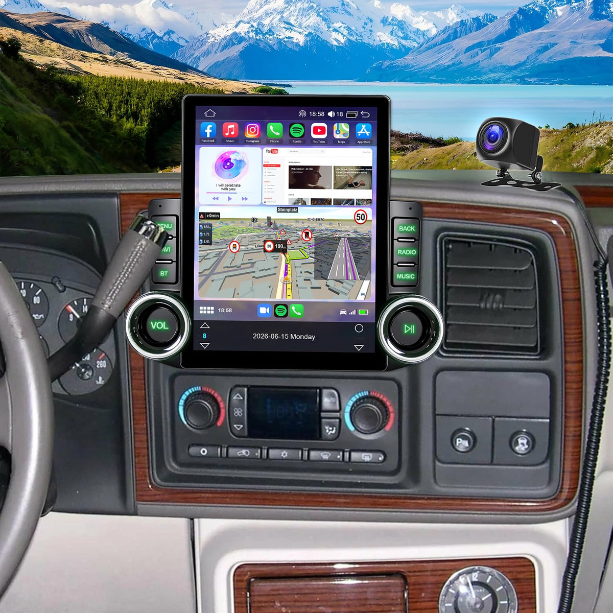 4+64G 9.7 Upgrade Android Car Radio Stereo for Cadillac Escalade 2003–2006