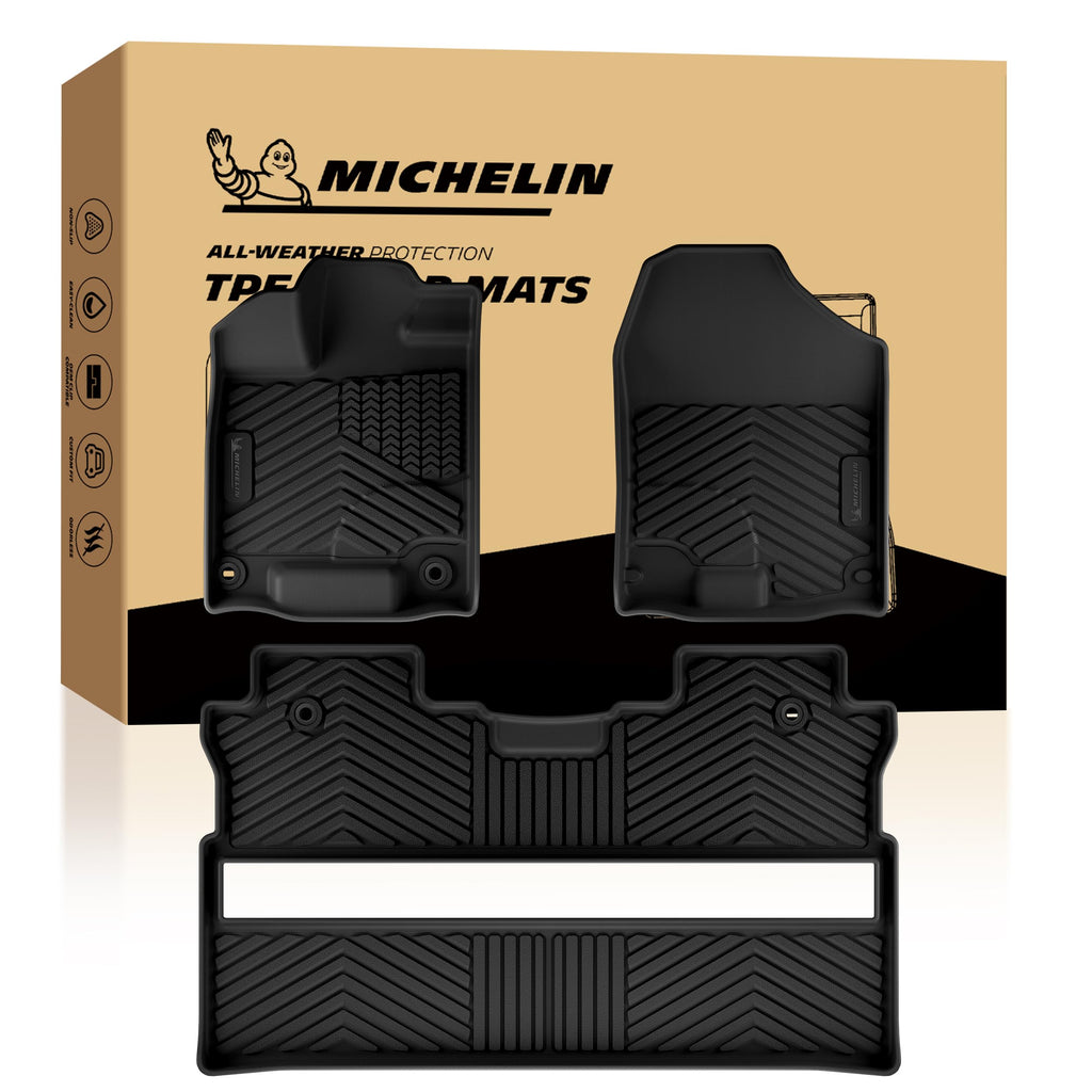 Michelin Vehicle Mats for 2016-2022 Honda Pilot 8-Seat Floor Mats
