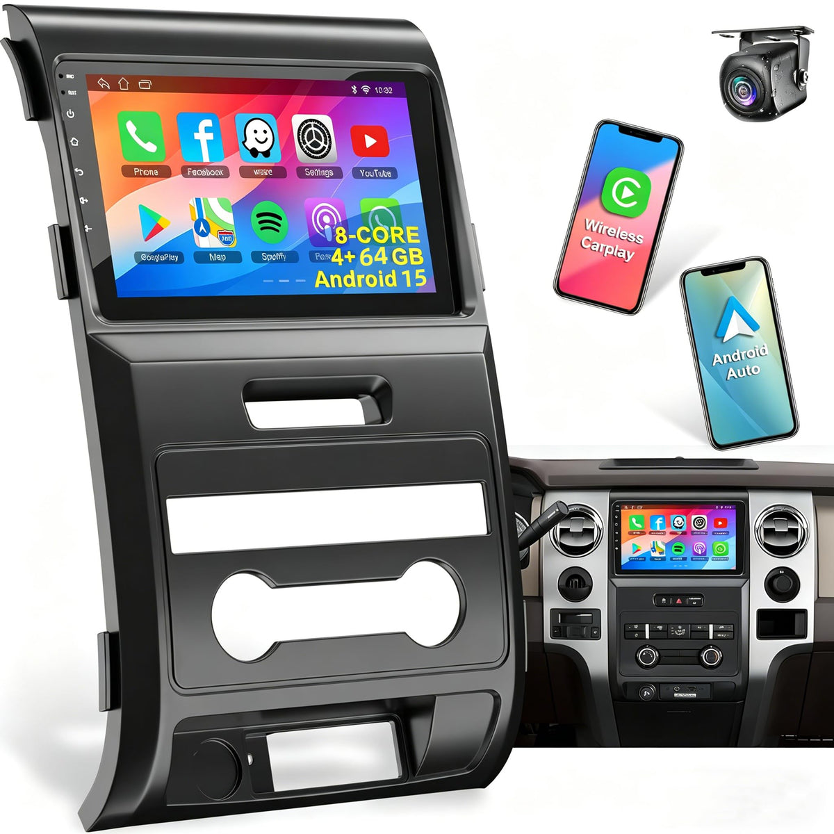 (4+128GB)Car Radio for 2003-2006 Chevrolet Chevy Silverado GMC Sierra Yukon