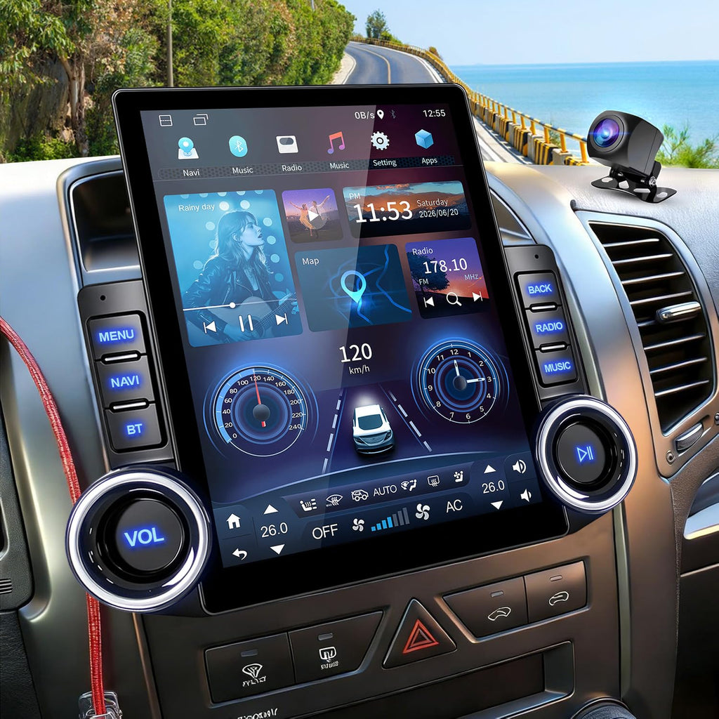 4Core 64G 9.7 Inch Android 14 Car Radio Stereo for Kia Sorento 2011-2015