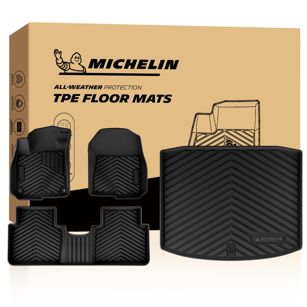 Michelin Vehicle Mats for 2016-2022 Honda Pilot 8-Seat Floor Mats