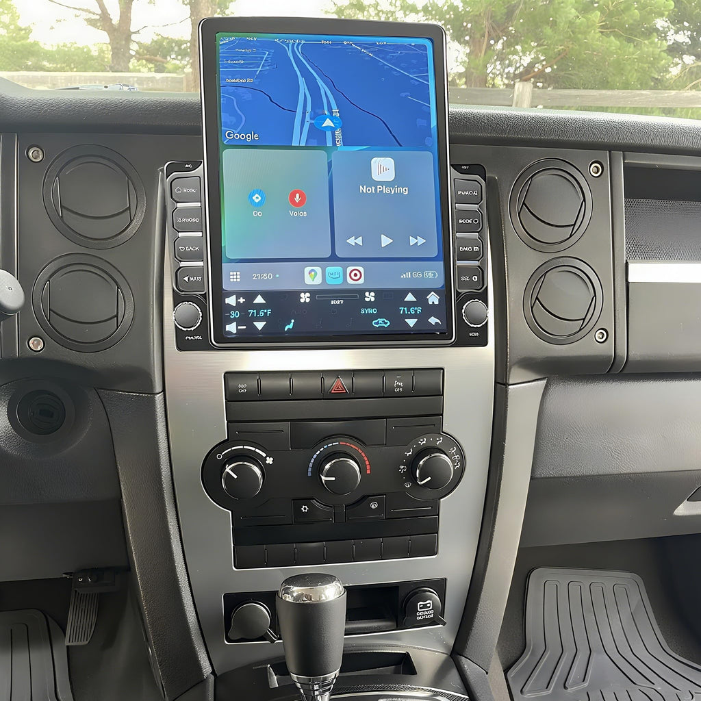 Android 13 Car Stereo Upgrade for Jeep Commander 2006-2010 Radio Head Unit 9.7inch Touchscreen Double Din Stereo with Wireless Carplay Android Auto GPS WiFi Backup Camera,2+32G