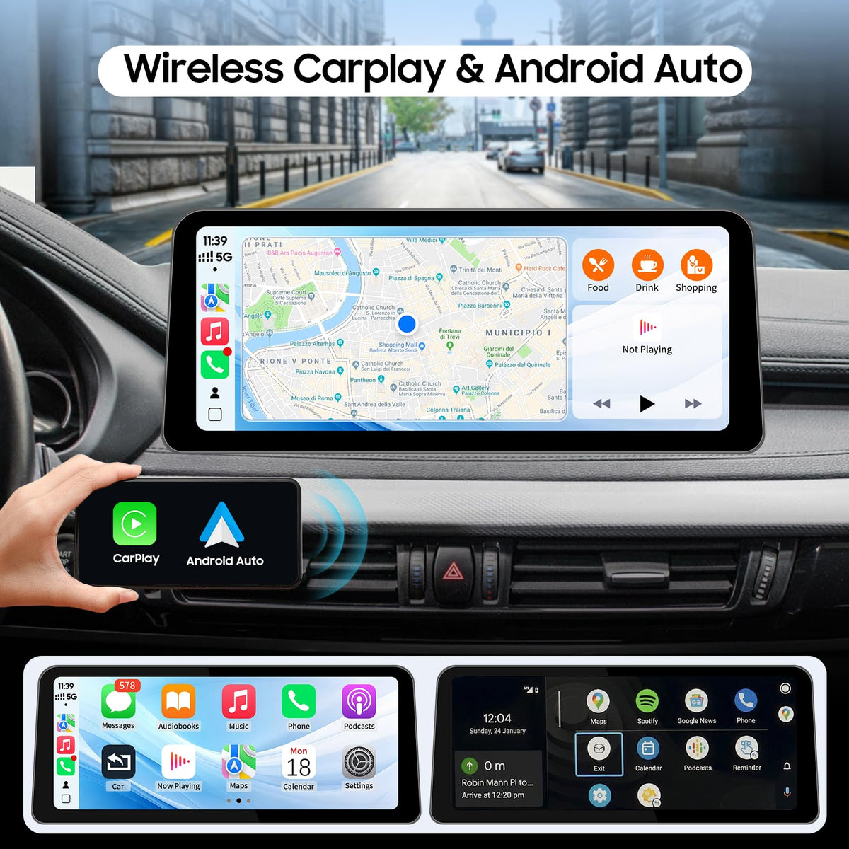 12.3'' CarPlay for BMW X5 X6 F15 F16 F85 F86 (2014-2016) with NBT