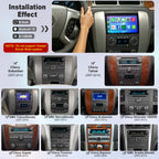 [8-core+128G] 8 Inch Car Radio for Chevy Silverado GMC Sierra Yukon 2007-2012, QLED Touch Screen GPS Navigation Stereo Upgrade with CarPlay Android Auto, Backup Camera, SWC, Bluetooth, Android 15