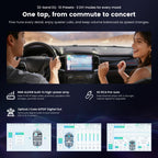 9" Android Doubel DIN Car Stereo, 4G LTE, 8 Core QLED AI Radio
