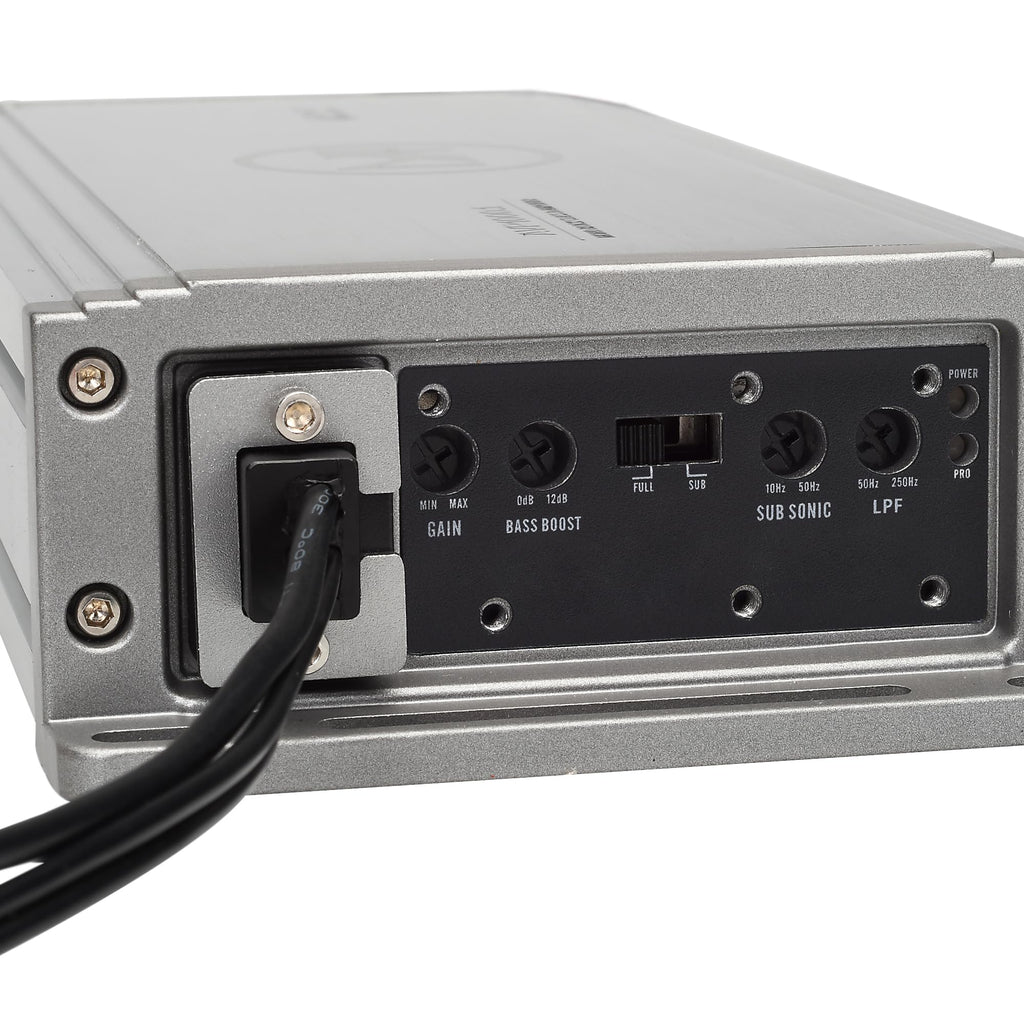 Magnadyne Aquavibe Pro AVP1000.1 Mono-Channel Marine Amplifier, 1000W RMS Class-D, IP67 Waterproof, Compact High-Performance Subwoofer Amp for Boat, Side-by-Side, ATV, RV & Motorcycles