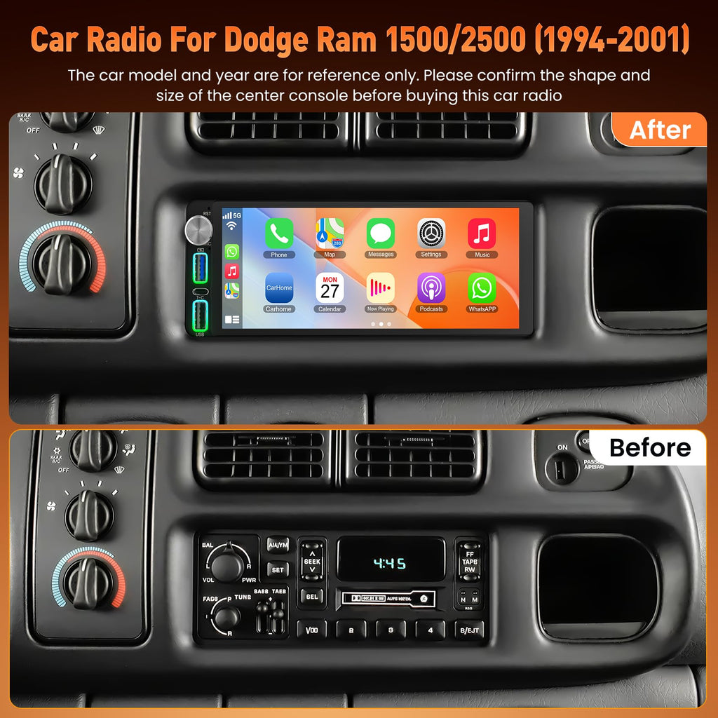 Car Radio for Dodge Ram (1994-2001),for Dodge Grand Caravan (1992-2000)