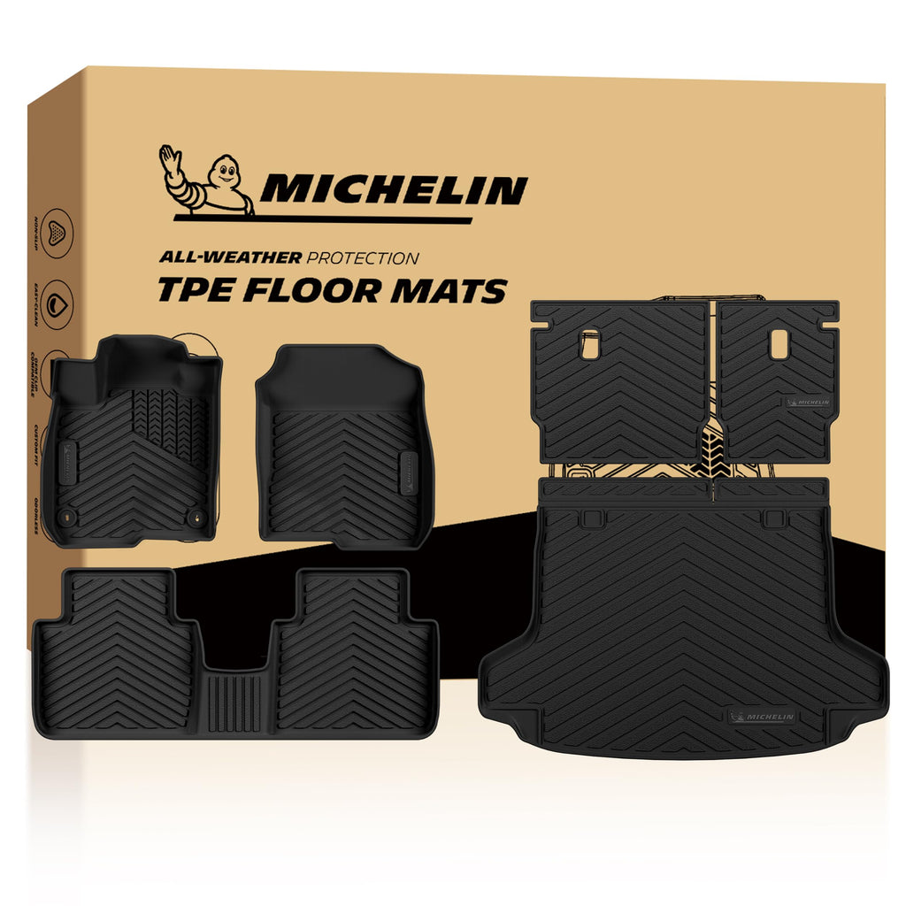 Michelin Vehicle Mats for 2016-2022 Honda Pilot 8-Seat Floor Mats