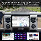 11.5 Inch 8 Core 4GB+64GB Car Radio Stereo for Ford F150 2009-2012, 2K Touchscreen Android 13 Head Unit with Wireless CarPlay & Android Auto, 1080P Backup Camera, GPS Navigation, SWC, AM/FM Radio
