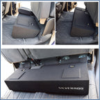 RED 2019-2025 Silverado Crew Cab and Double Cab Truck Sub Box 12" Dual Subwoofer Enclosure Speaker Box Ground Shaker Stereo Subwoofer Box Speaker Enclosure Car Audio Home Audio Ground-Shaker